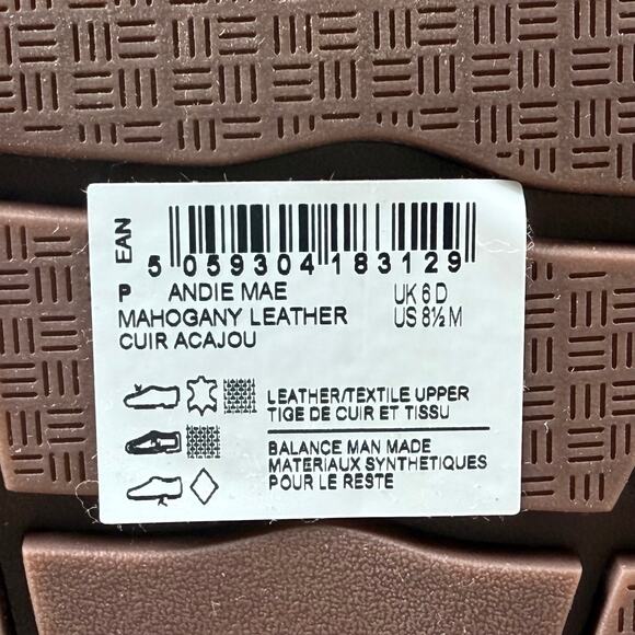 NIB Clarks Andie Mae 8.5M Leather Faux Fur Cuff Comfort Ankle Booties Tan Brown - Picture 9 of 11